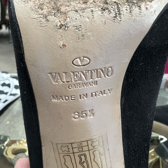 Valentino Garavani black knee high suede boots. - Picture 8 of 8